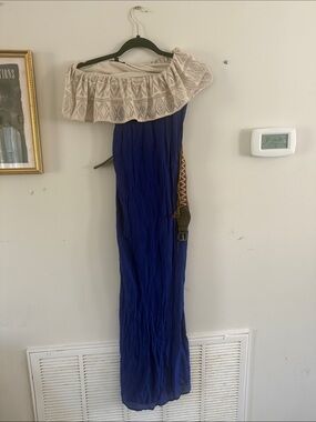 as u wish blue dress Engagement Photoshoot Floral Embroidery Lace Boho Maxi Party Dress  Homecoming – Shop Hearts main image 0